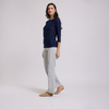 Blusa de cuello redondo
