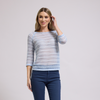 Blusa de cuello redondo con manga