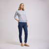 Blusa de cuello redondo con manga