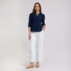 Blusa con hombros trapeados