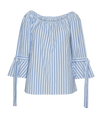 Blusa de rayas manga tres cuartos