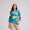 Blusa con estampado abstracto