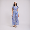 Blusa floral cuello en v