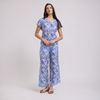 Blusa floral cuello en v