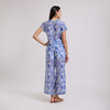 Blusa floral cuello en v