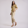 Blusa en tonos ocre