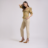 Blusa en tonos ocre