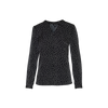 Blusa con cuello henley polkadots