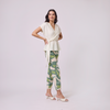 Blusa peplum con escote profundo