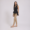 Blusa sin mangas peplum