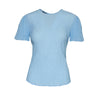 Blusa plisada manga corta