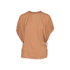 Blusa de cuello redondo, mangas abullonadas