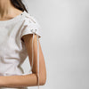 Blusa de lino a rayas