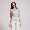 Blusa de cuello redondo sin mangas