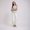 Blusa de cuello redondo sin mangas