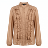 Blusa con cuello fruncido