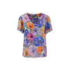 Blusa manga corta floreada