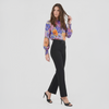 Blusa manga larga floreada