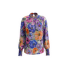 Blusa manga larga floreada