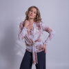 Blusa con estampado botánico
