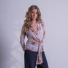 Blusa con estampado botánico