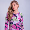Blusa estampada de manga larga