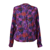 Blusa de manga larga con estampado bugambilia