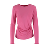 Blusa de manga larga con fruncido lateral