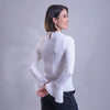 Blusa de manga larga con acabado rugoso