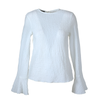 Blusa de manga larga con acabado rugoso