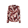 Blusa con estampado terracota