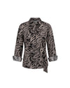 Blusa estampada con hebilla lateral