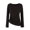 Blusa con cintura drapeada