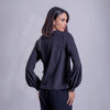 Blusa con corte cruzado