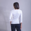 Blusa de manga tres cuartos con botones