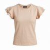Blusa manga corta en capas.
