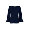 Blusa de manga larga con acabado rugoso