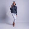 Blusa de lunares con lazo al cuello