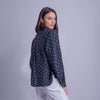 Blusa de lunares con lazo al cuello
