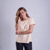 Blusa de manga corta con vuelta