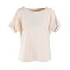 Blusa de manga corta con vuelta