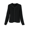 Blusa con cuello y costura blanca