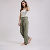Pantalón verde recto sastre
