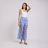 Pantalón floral corte recto