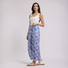 Pantalón floral corte recto