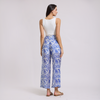 Pantalón floral corte recto