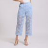 Pantalón en encaje floral