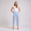 Pantalón en encaje floral