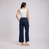 Pantalón azul marino de lino