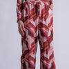 Pantalón con estampado terracota